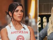 Valentina Cervantes y Wanda Nara en MasterChef Celebrity.