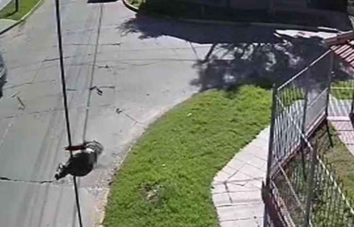 El accidente quedó filmado.