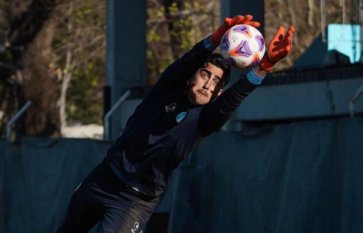 Jerónimo Pourtau celebró el triunfo de Temperley ante Almagro.