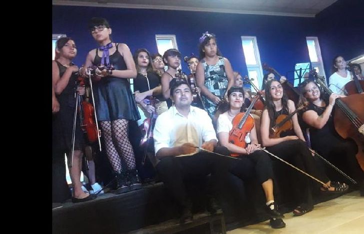 hubo participación de la orquesta sinfónica.