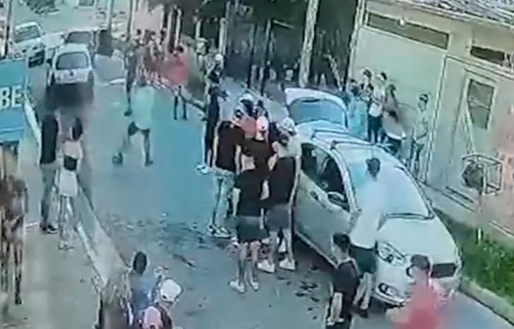 El momento en que se producen los disparos.