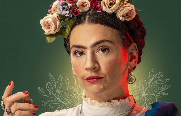 Laura Azcurra como Frida Kahlo.