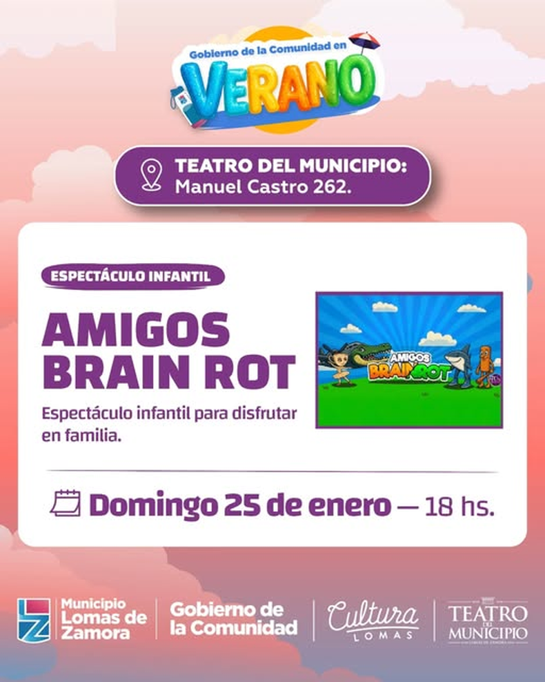 Un espectáculo para los más bajitos en Lomas de Zamora. 