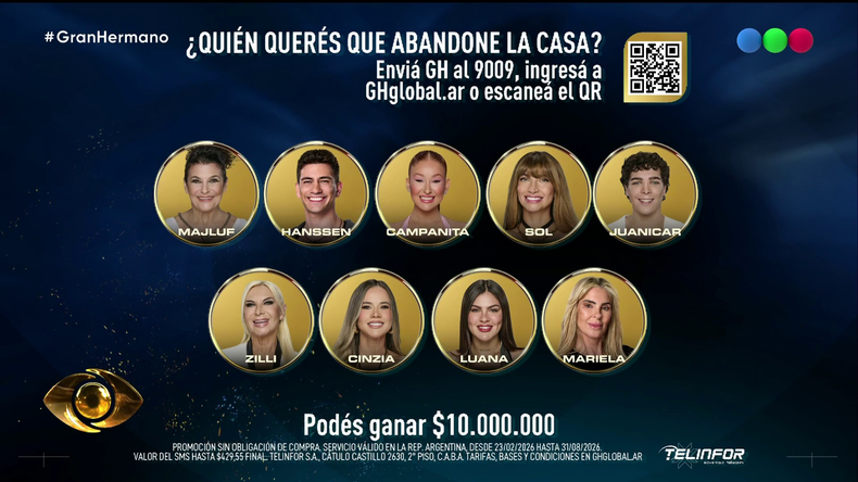 La placa de Gran Hermano. 