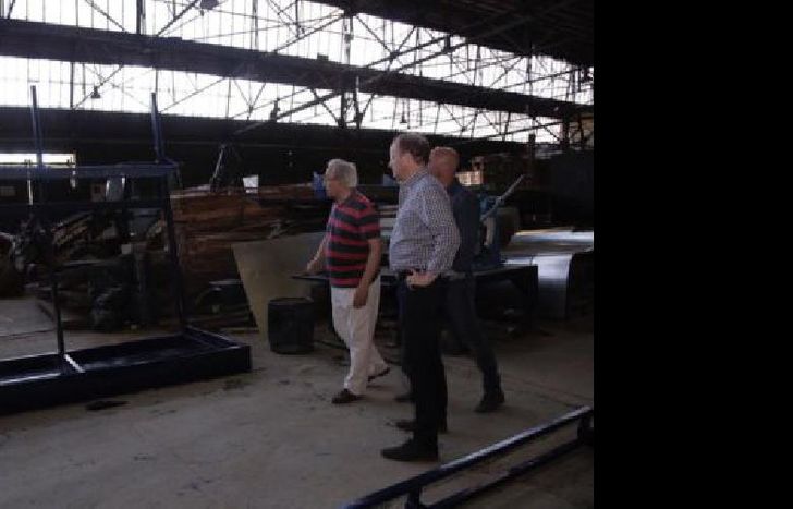 Martín recorrió las instalaciones del espacio ubicado en Garibaldi 2619.