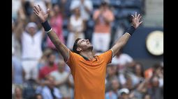 Del Potro jugó Delray Beach en febrero, aunque no pudo continuar por molestias en la rodilla