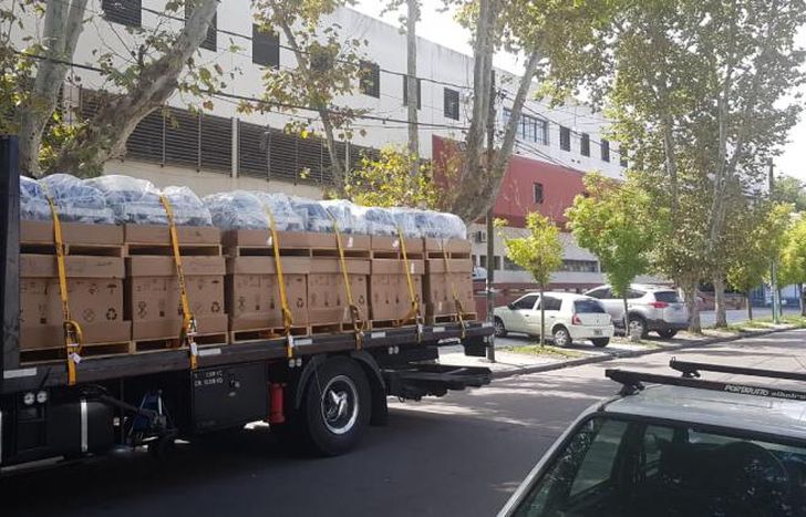 El envío de camas y respiradores se produjo durante esta semana.