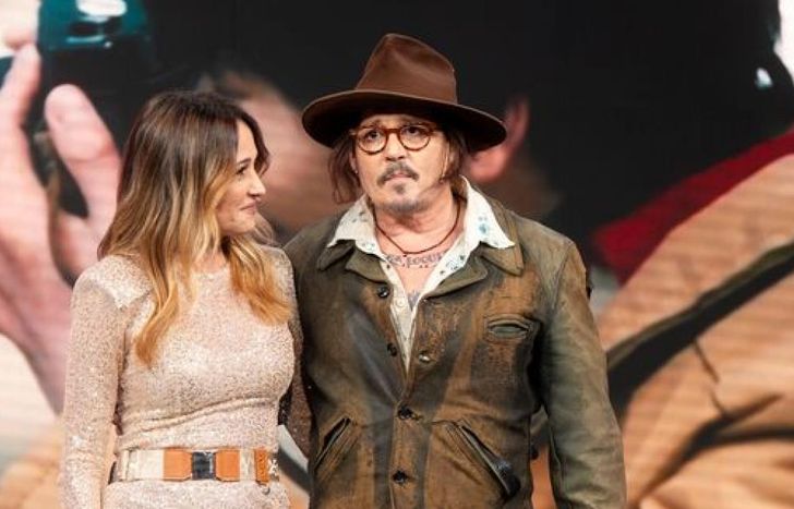 Vero Lozano y Johnny Depp.