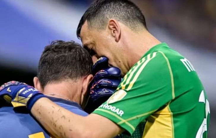 Agustín Marchesín pidió el cambio antes de los penales ante Alianza Lima.