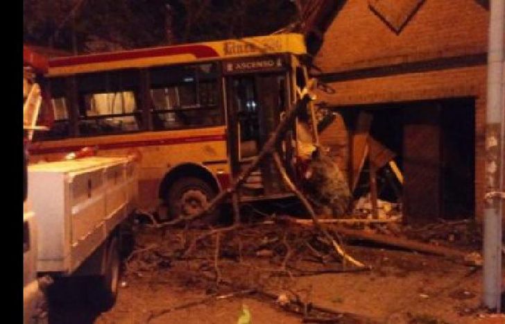 El colectivo transportaba a unos 20 pasajeros.