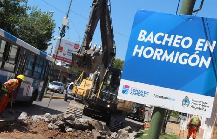 Avanzan las reparaciones en hormigón.