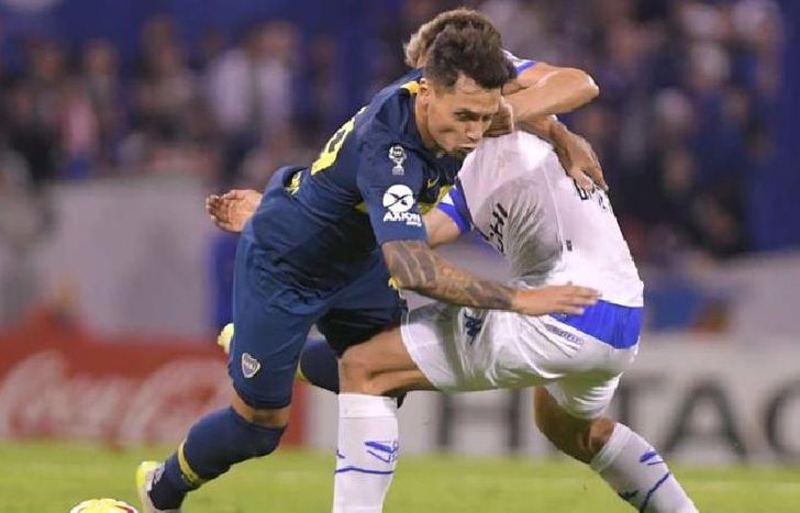 Mauro Zárate, como toda la ofensiva de Boca, jugó un flojo partido.