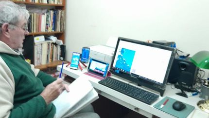 Jorge trabaja sin descanso para los vecinos.