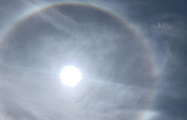 Así se veía en Banfield.