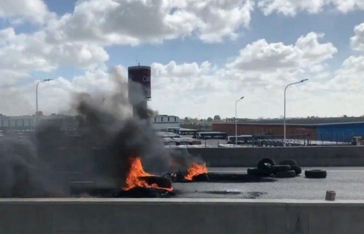 El corte con quema de gomas.