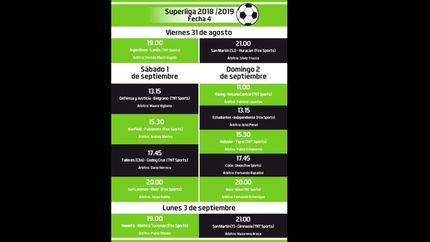 superliga: arbitros de la cuarta fecha