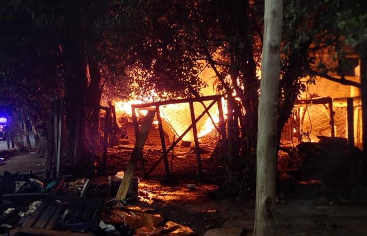 Su casa quedó destruida.