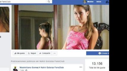 facebook cerro una fan page a favor de nahir galarza