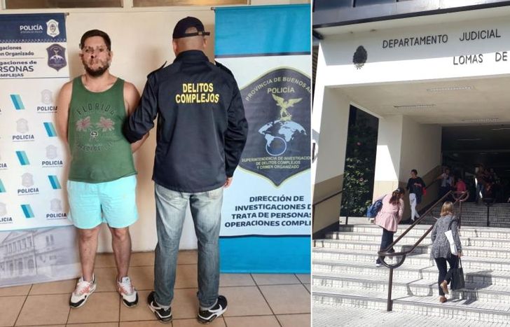 El imputado fue llevado a la sede de fiscalía.