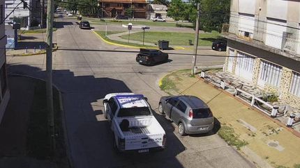 El momento de la detención, en Luján.