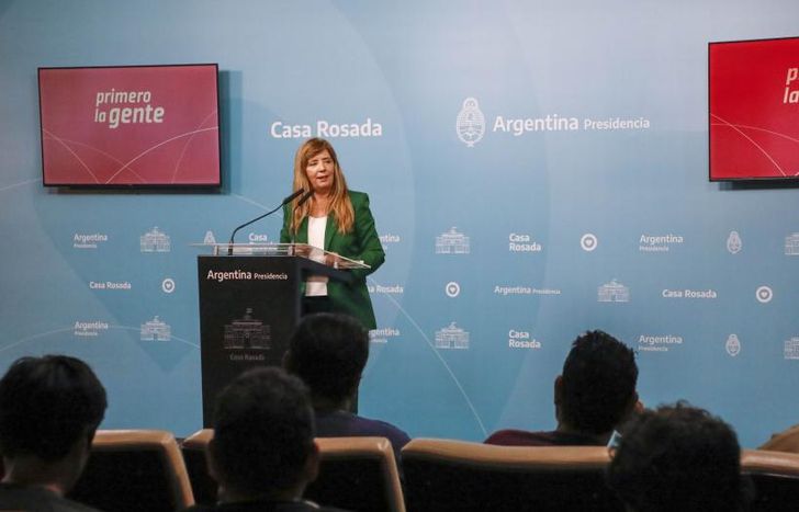 La portavoz de la Presidencia, Gabriela Cerruti.