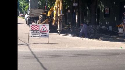 los últimos trabajos se desplegaron en la calle oliden y sus intersecciones con boquerón y posadas.