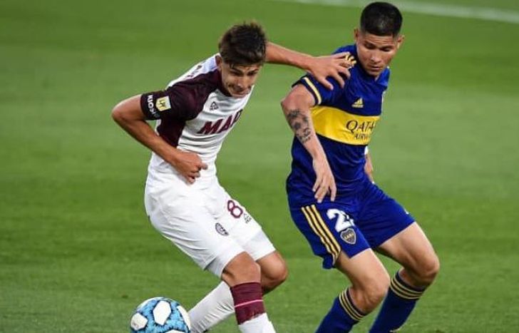 Campuzano y Belmonte en un Boca-Lanús.