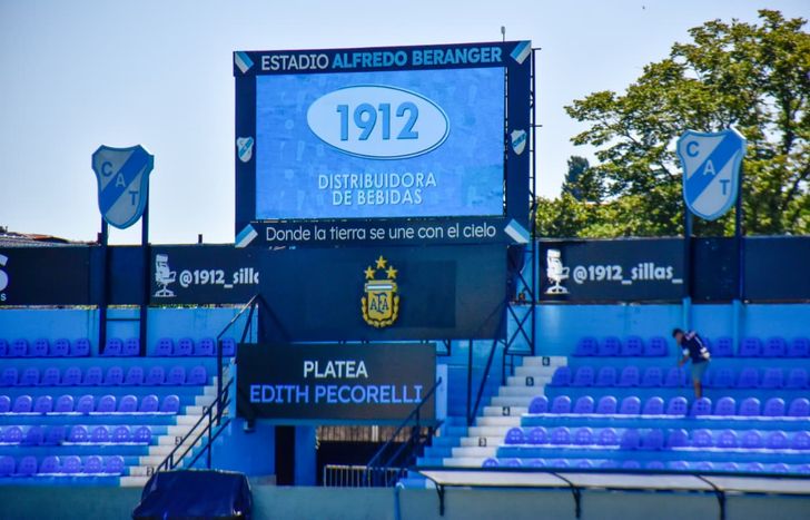 Asi luce la nueva platea de Temperley.