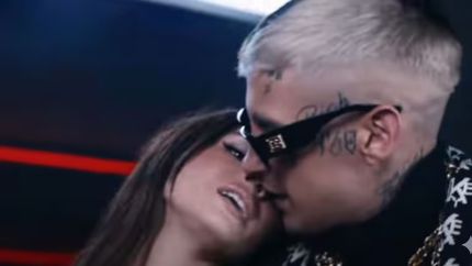 La China Suárez y L-Gante. La China Suárez y L-Gante.