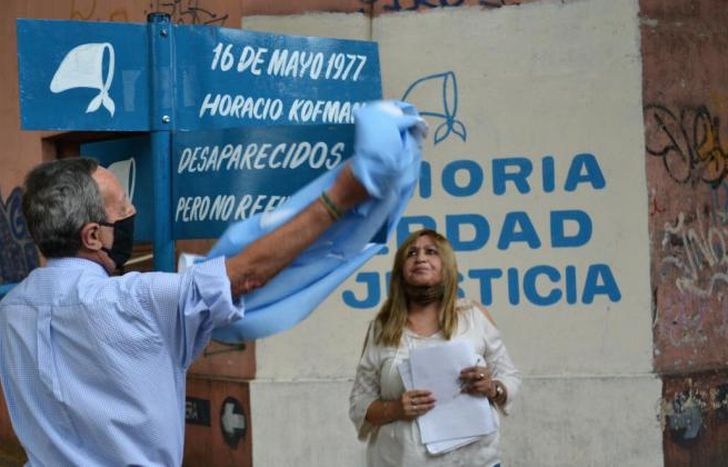 El acto se realizó en la esquina de Manuel Castro y Rivera.