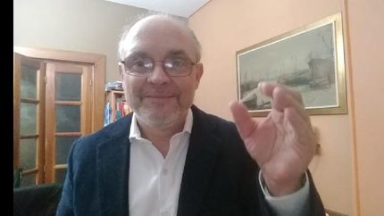 Mariano Ulicki, secretario del Rotary Club de Lomas Este, tuvo el honor de conocer a Enrique Febbraro.