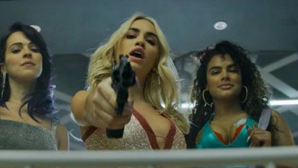 Lali, en acción.