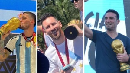 Las distintas copas del mundo que aparecieron desde el domingo.