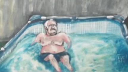 El artista pintará situaciones bizarras relacionadas al verano.