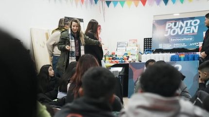 Más de 60 pibes y pibas participaron de un encuentro en el Punto Joven de Albertina.