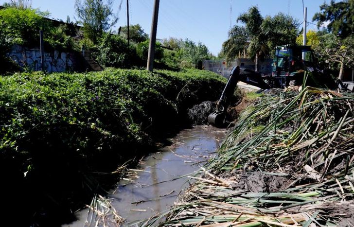 Realizaron trabajos en el Arroyo Galíndez.