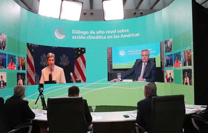 El presidente encabezó el encuentro ambiental.