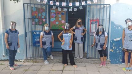 El jardín 11 docentes y dos auxiliares.
