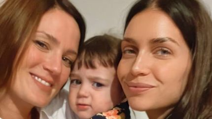 Paula Chaves, Zaira Nara y la pequeña Filipa.&nbsp;