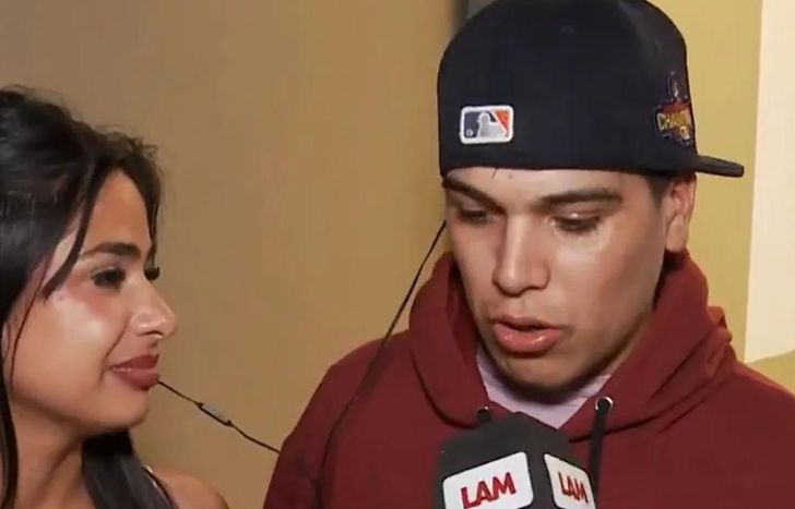 Daniela Celis y Thiago Medina, en un móvil de LAM.