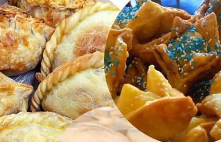 El box incluye empanadas y pastelitos.