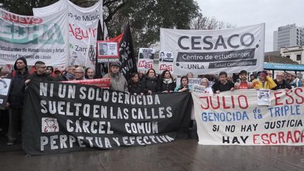 Si no hay justicia, hay escrache fue la consigna de la marcha.