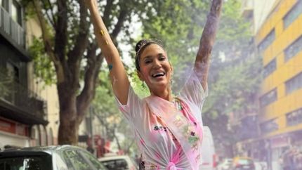 Silvina Escudero, de festejo.&nbsp;