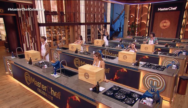 Ian Lucas y Evangelina Anderson, a full en MasterChef Celebrity. 