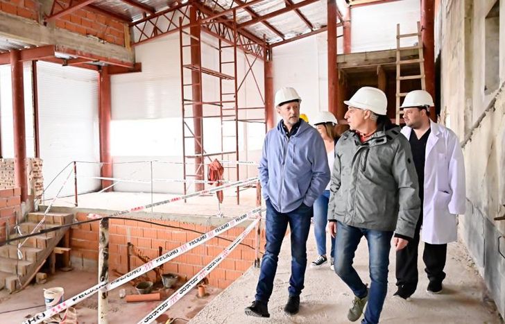 Insaurralde supervisó los trabajos en el espacio de la calle Cochabamba.