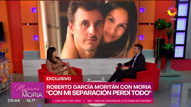 Roberto Garcia Moritan con Moria Casan. 