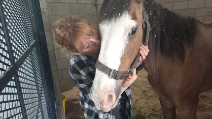 Ángeles tiene aproximadamente 30 años. Sufrió maltrato y fue rescatada por la ONG.