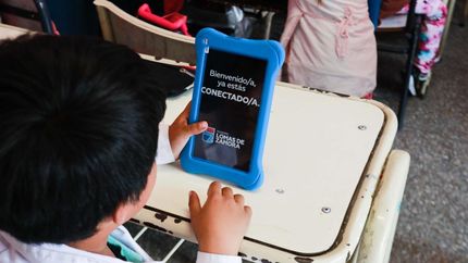 Entregaron 80 mil tablets en las escuelas primarias.