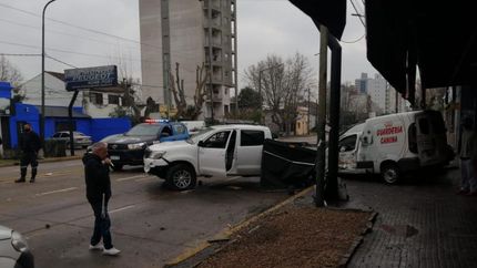 Ocurrió en la intersección de Alsina y Gallo.