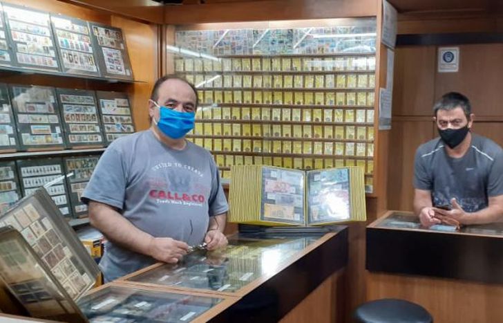 Sergio y su hermano Marcelo. El trabajo lo heredaron de su padre.